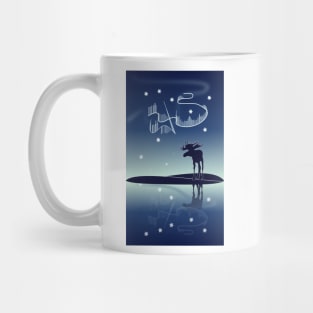 Water reflection Northern lights Mug